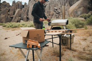 Outdoor cooking with kiln-dried red oak wood from CountryCraft Firewood, delivering superior heat, flavor, and sustainability for BBQ enthusiasts.