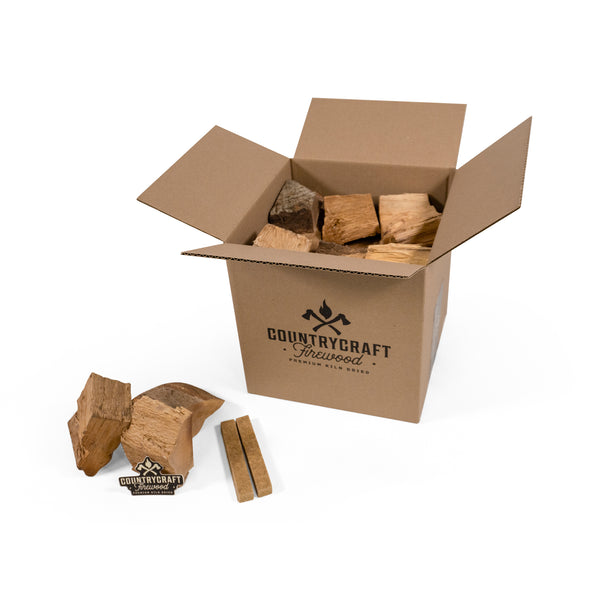Red Oak Cooking Wood Chunks - for BBQs, Grills & Smokers